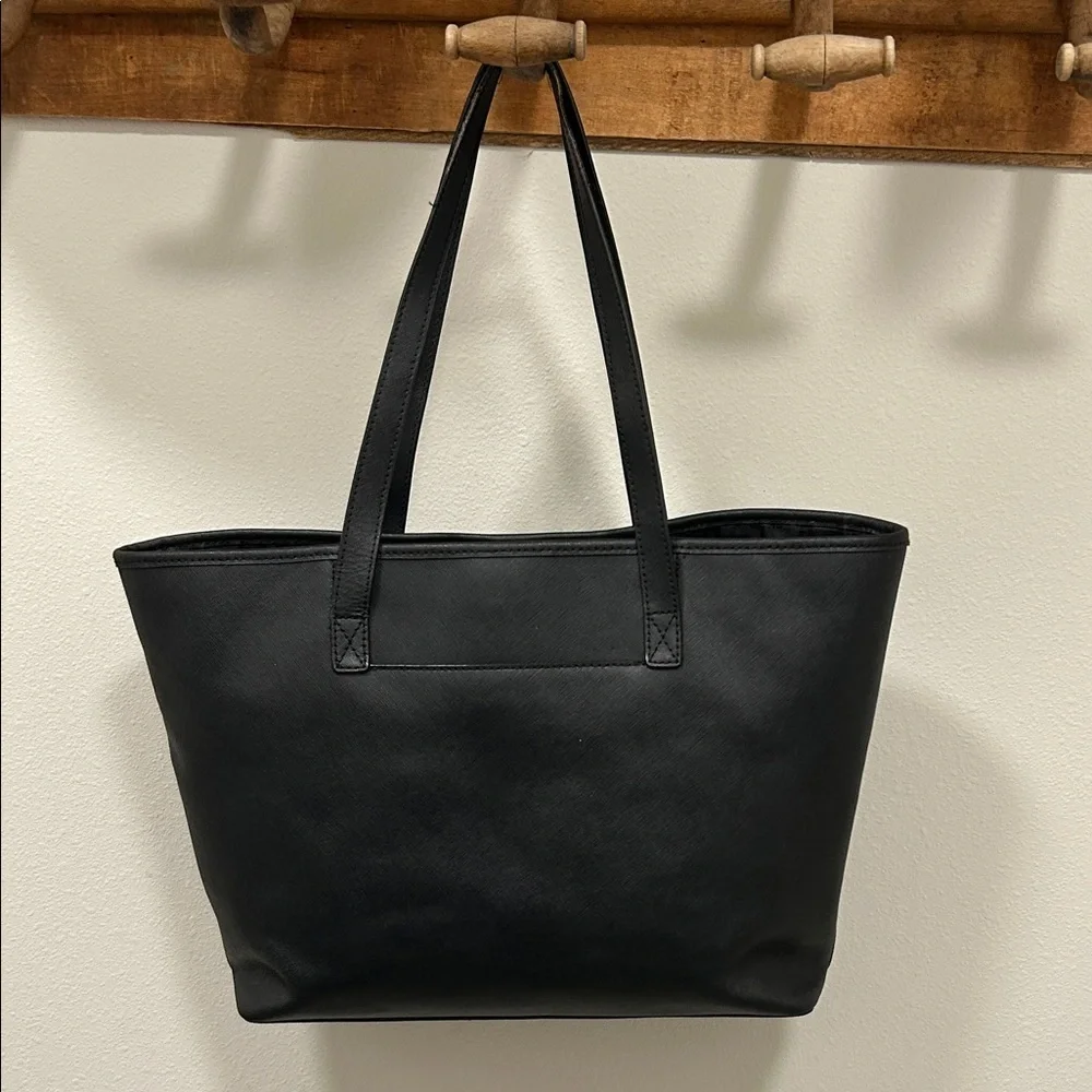 Michael Kors Black Tote with Gold Logo